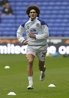 Marouane Fellaini's Intense Warm-Up Before Bolton Wanderers vs Everton (November 26, 2011)