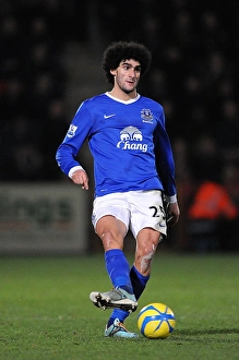 FA Cup Prints: Marouane Fellaini's Leading Role in Everton's 5-1 FA Cup Victory over Cheltenham Town (January 7)
