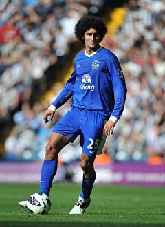 Images Dated 1st September 2012: Marouane Fellaini's Standout Performance: Everton's 2-0 Victory over West Bromwich Albion