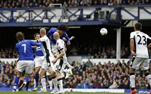 28 April 2012 V Fulham, Goodison Park Prints: Marouane Fellaini's Stunner: Everton's Second Goal vs