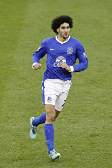 Everton 2 V Tottenham Hotspur 1 : Goodison Park : 09-12-2012 Prints: Marouane Fellaini's Stunner: Everton's Win Against Tottenham Hotspur in the Premier League (9-12-2012)