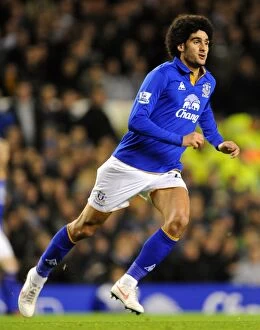 Images Dated 21st December 2011: Marouane Fellaini's Thrilling Performance: Everton vs Swansea City (Premier League)