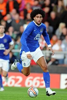 Images Dated 19th July 2012: Marouane Fellaini's Thrilling Performance: Everton's Pre-Season Clash at Tannadice Park Against