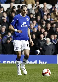 Framed Print : Marouane Fellaini's Unforgettable Performance: Everton vs Stoke City, March 14, 2009 (Premier League)