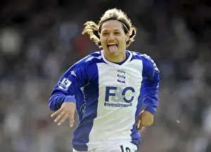 Birmingham V Everton Prints: Mauro Zarate's Thrilling Goal and Emotional Celebration