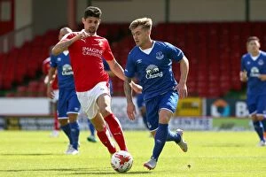 Images Dated 11th July 2015: McAleny vs. Branco: A Pre-season Battle at Swindon Town's County Ground