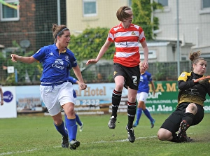 Everton Ladies Prints: Michelle Hinnigan Scores: Everton Ladies Defeat Doncaster Rovers Belles in FA WSL Match (13 May 2012)