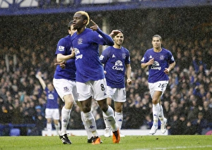 Mikel Arteta Grins as Louis Saha Scores: Everton's Thrilling Premier League Win over Blackpool (05 February 2011)