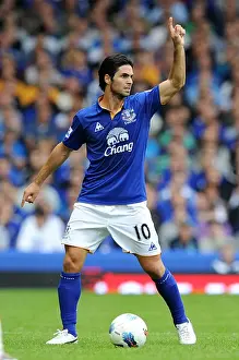 Mikel Arteta Leads Everton at Goodison Park: 2011 Premier League Clash Against Queens Park Rangers