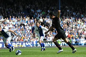 Full Length Prints: Mikel Arteta Scores Premier League Debut Goal for Everton: First Penalty against Blackburn Rovers