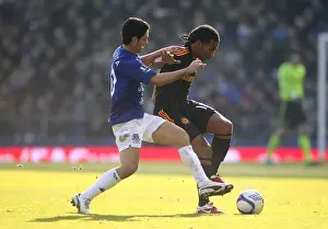 FA Cup Prints: Mikel Arteta vs Florent Malouda: A FA Cup Battle at Goodison Park (2011)