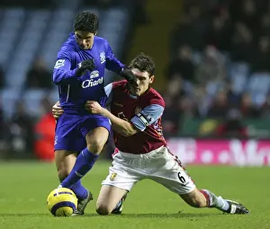 2005 Prints: Mikel Arteta vs Gareth Barry: A Football Rivalry Unfolds - Aston Villa vs Everton