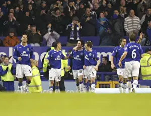 Mikel Arteta's Double: Everton Celebrates Second Goal vs. Hull City (01.10.09)
