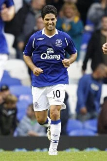 Images Dated 9th August 2008: Mikel Arteta's First Goal for Everton: Everton v PSV Eindhoven Pre-Season Friendly (2008)