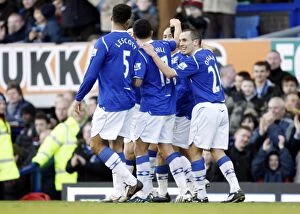 Images Dated 28th December 2008: Mikel Arteta's Historic Goal: Everton 1-0 Sunderland (08/09)