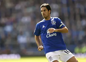 11 September 2010 Everton V Man Utd Prints: Mikel Arteta's Tactical Showdown: Everton vs Manchester United - Barclays Premier League Clash