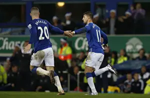Mirallas and Barkley in Unison: Everton's Thrilling Goal Celebration vs. Leicester City