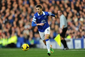 Everton 2 V Norwich City 0 : Goodison Park : 11-01-2014 Prints: Mirallas Double: Everton's 2-0 Triumph Over Norwich City (11-01-2014, Goodison Park)