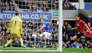 Everton 2 v Manchester United 0 : Goodison Park : 21-04-2014 Collection: Mirallas Double Stunner: Everton's Victory Over Manchester United (21-04-2014)