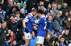 Everton 3 V Liverpool 3 : Goodison Park : 23-11-2013 Prints: Mirallas and Pienaar's Dramatic Goal: Everton vs Liverpool (3-3)
