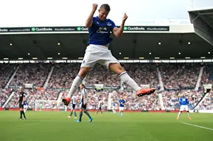 West Bromwich Albion V Everton - The Hawthorns Prints: Mirallas Scores Everton's Second Goal Against West Bromwich Albion in Premier League