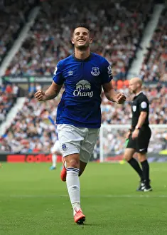 West Bromwich Albion V Everton - The Hawthorns Prints: Mirallas Stunner: Everton's Thrilling Second Goal vs. West Bromwich Albion