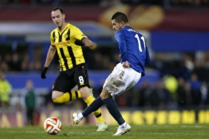 Framed Print : Mirallas's Brace: Everton Secures Europa League Victory over Young Boys (3-1) Framed Print : Mirallas's Brace: Everton Secures Europa League Victory over Young Boys (3-1)