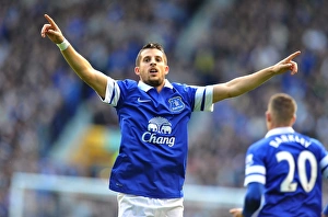 Season 2013-14 Prints: Mirallas's Strike: Everton's First Goal Against Hull City in the Premier League (19-10-2013)