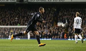 Images Dated 30th November 2014: Mirallas's Strike: Everton's Thrilling First Goal Against Tottenham in Premier League Clash