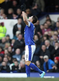Everton 1 V Stoke City 0 : Goodison Park : 30-03-2013 Prints: Mirallas's Strike: Everton's Triumph Over Stoke City in the Premier League (30-03-2013)