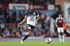 Images Dated 21st September 2013: Mirallas's Stunner: Everton's Comeback Victory over West Ham United in the Premier League