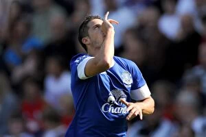 Images Dated 22nd September 2012: Mirallas's Thriller: Everton's Game-Changing Goal vs Swansea City (Premier League 2012-13)