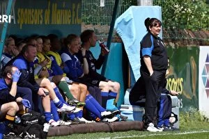 06 May 2012 Everton Ladies v Lincoln Ladies Collection: Mo Marley Guides Everton Ladies Against Lincoln Ladies in FA WSL (6 May 2012)