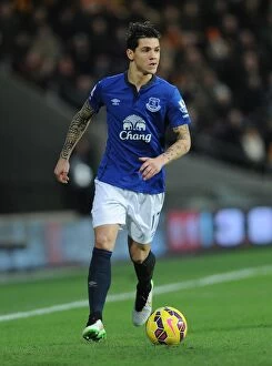 Images Dated 1st January 2015: Mohamed Besic in Action: Everton vs. Hull City at KC Stadium