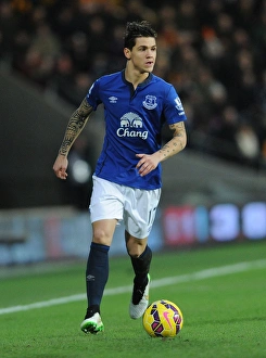 Mohamed Besic in Action: Everton vs. Hull City at KC Stadium