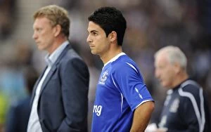 Images Dated 22nd July 2008: Moyes and Arteta at the Helm: Everton's Pre-Season Battle against Preston North End (2008)