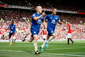 Manchester United V Everton - Old Trafford Prints: Naismith and Jagielka's Unforgettable Equalizer: Manchester United vs Everton (Barclays Premier League)