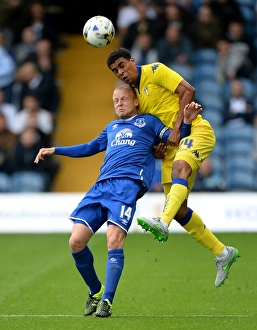 Pre-Season Friendly - Leeds United V Everton - Elland Road Prints: Naismith vs. Adeyemi: A Pre-Season Battle for the Ball at Elland Road - Leeds United vs