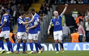 Images Dated 30th March 2014: Naismith's Hat-Trick: Everton's Triumph Over Fulham (30-03-2014)