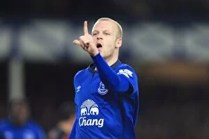 Images Dated 15th December 2014: Naismith's Hat-Trick: Everton's Triumphant Day at Goodison Park vs Queens Park Rangers