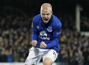 Framed Print : Naismith's Hat-Trick Seals Europa League Victory for Everton over Lille Framed Print : Naismith's Hat-Trick Seals Europa League Victory for Everton over Lille
