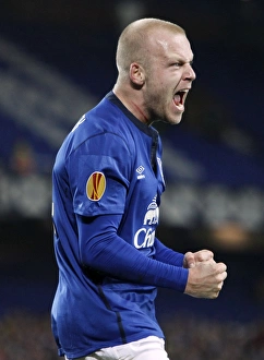 Framed Print : Naismith's Hat-Trick Seals Europa League Win for Everton over Lille Framed Print : Naismith's Hat-Trick Seals Europa League Win for Everton over Lille