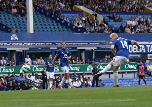 Full Length Prints: Naismith's Tribute Goal: Everton's Opening Strike Against FC Porto (Leon Osman Testimonial)