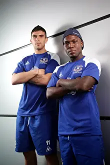 Player Feature Prints: New Faces at Finch Farm: Welcome Royston Drenthe and Denis Stracqualursi to Everton FC