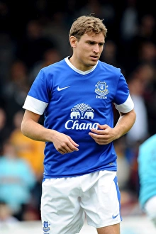 Season 2012-13 Prints: Nikica Jelavic Scores for Everton in Pre-Season Friendly Against Motherwell at Fir Park Stadium