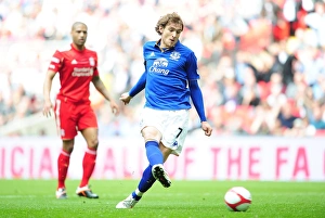 FA Cup - Semi Final - Liverpool V Everton - 14 April 2012 Prints: Nikica Jelavic Scores Historic FA Cup Semi-Final Goal for Everton Against Liverpool at Wembley Stadium (14 April 2012)