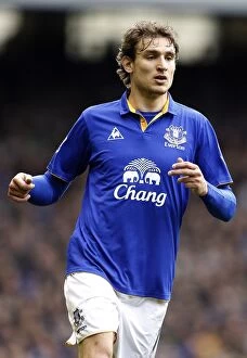 Images Dated 31st March 2012: Nikica Jelavic's Last-Minute Dramatics: Everton Edge Past West Bromwich Albion (31 March 2012)
