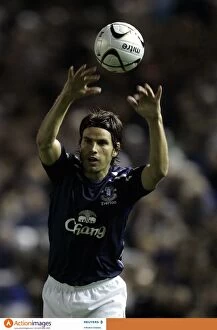 Images Dated 26th September 2007: Nuno Valente in Action: Everton vs. Sheffield Wednesday, Carling Cup Third Round, 2007