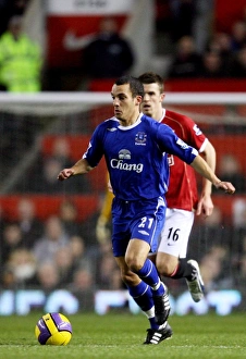 Osman in Action: Manchester United vs. Everton, FA Barclays Premiership, Old Trafford, 2006