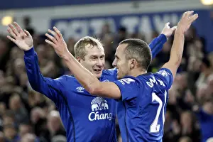 Osman and Hibbert: Everton's Unforgettable Goal Celebration vs. West Ham United (Barclays Premier League)